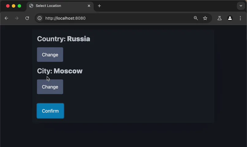 Country and city changes can still run within the shared concurrent group